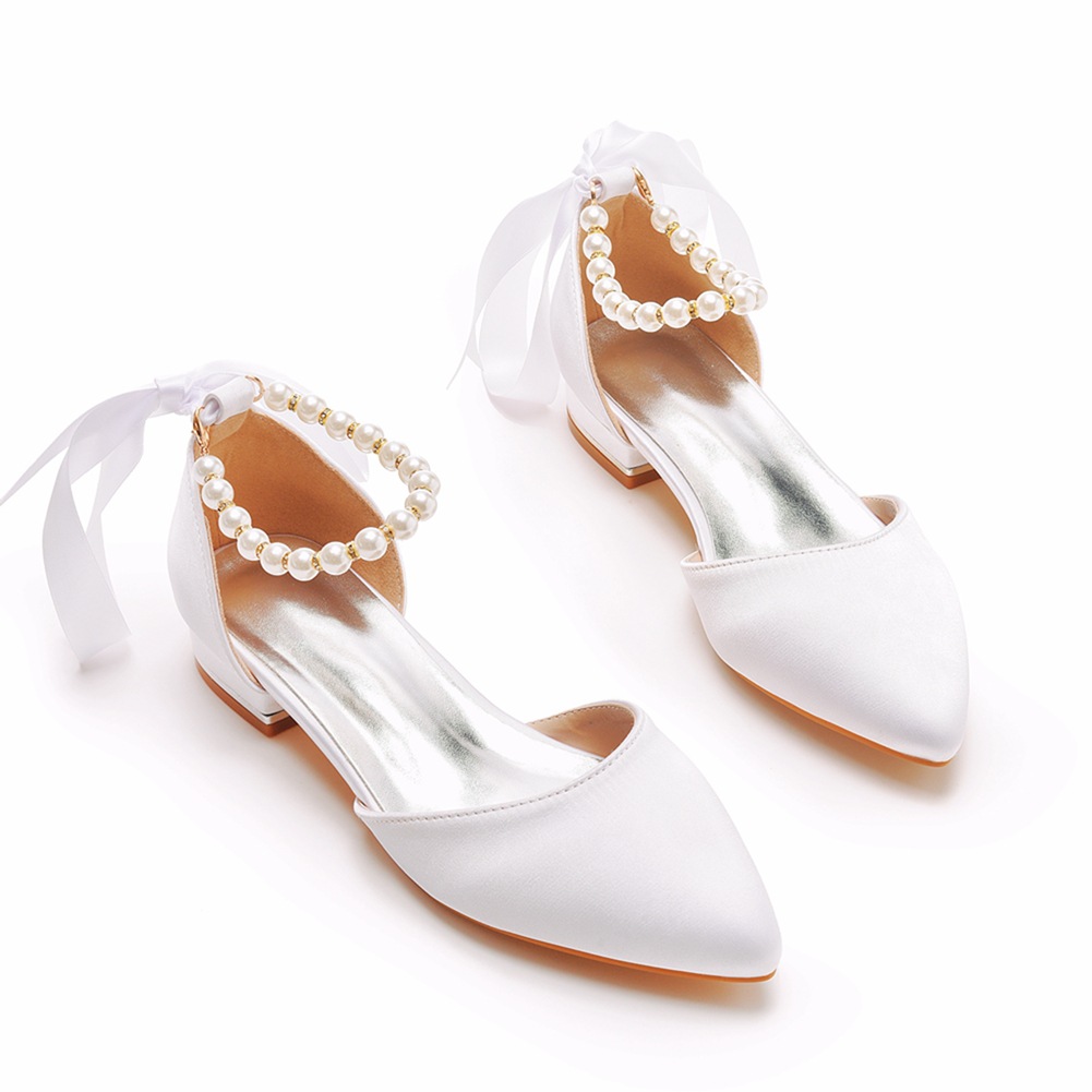 Sandals - Sapatos de casamento noiva salto plano